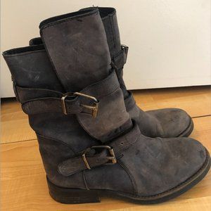 Steve Madden Distressed Moto Boots